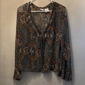 Women's Paisley Print Blouse